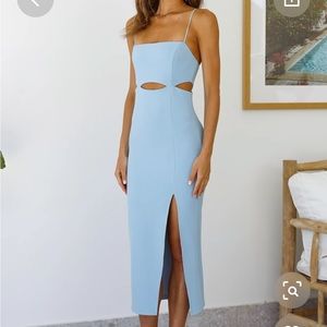 Blue cocktail dress